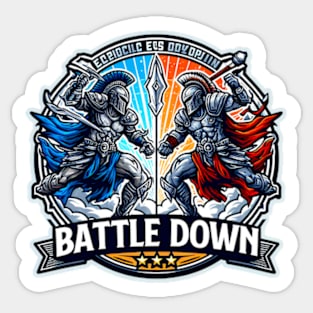 Battle Down Sticker